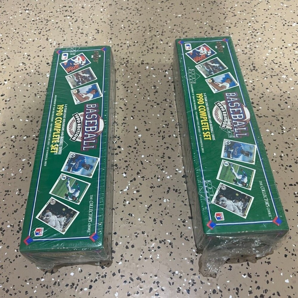 2- Upper Deck 1990 Baseball Complete Set with 3-D Team Logos